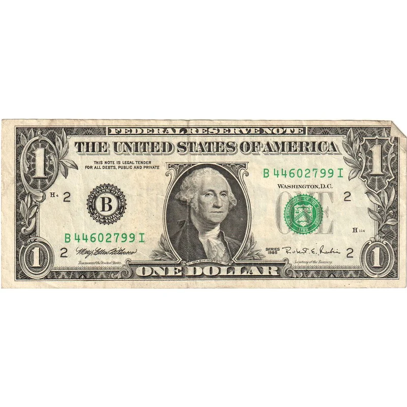 US $1 · George Washington banknote artwork